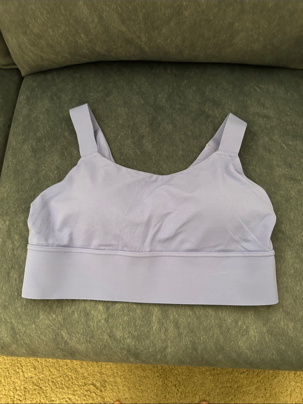 Athleta Periwinkle longline twist back Sports Bra